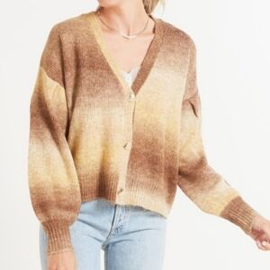 Jamison Marl Honey Ombre Short Cardigan